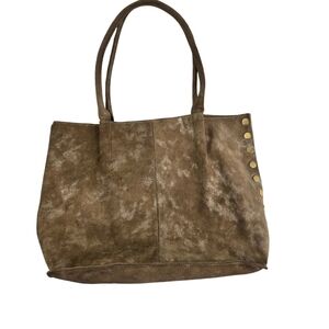 Hammitt Addie beige taupe suede studded tote bag purse
